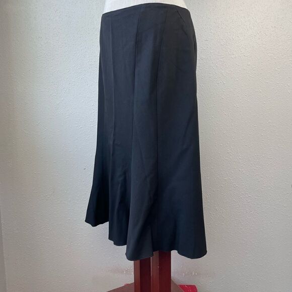Nine West Black Midi Skirt Size 10 EUC - Picture 3 of 7